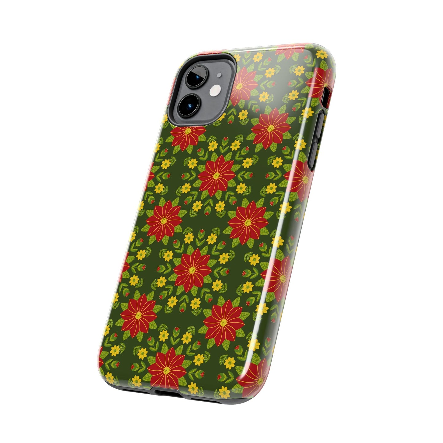 Poinsettias Tough Phone Cases