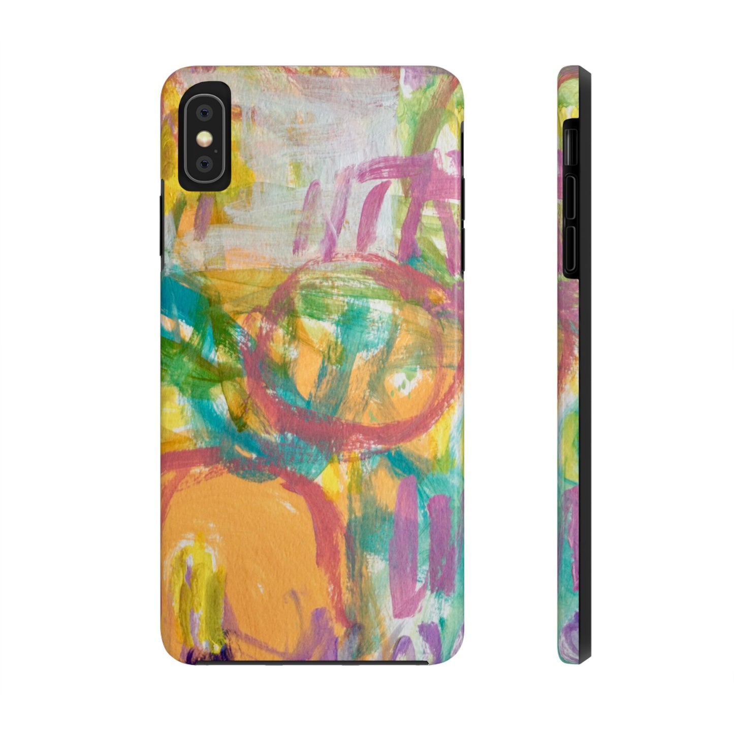 Abstract Pastel Circles Tough Phone Cases