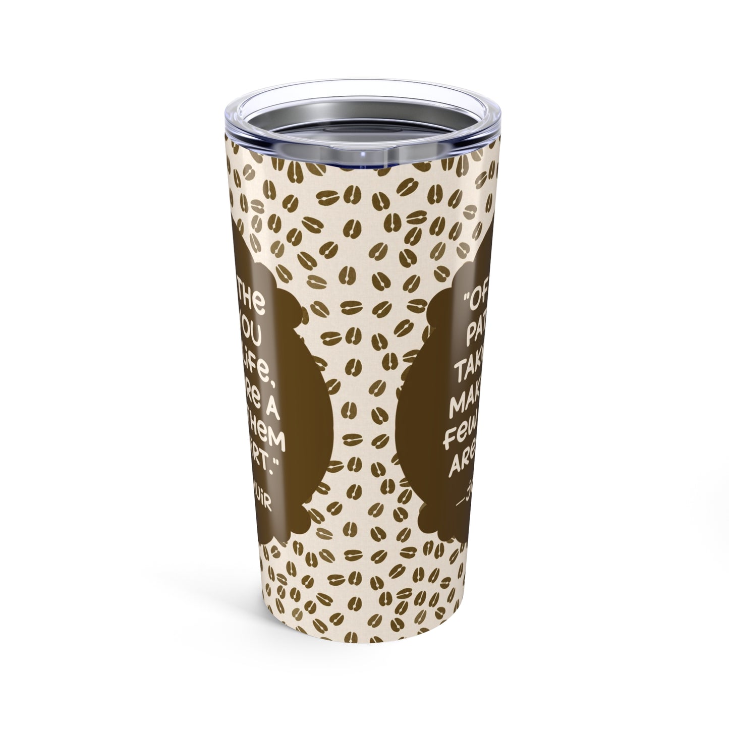 Deer Tracks with John Muir Quote Tumbler