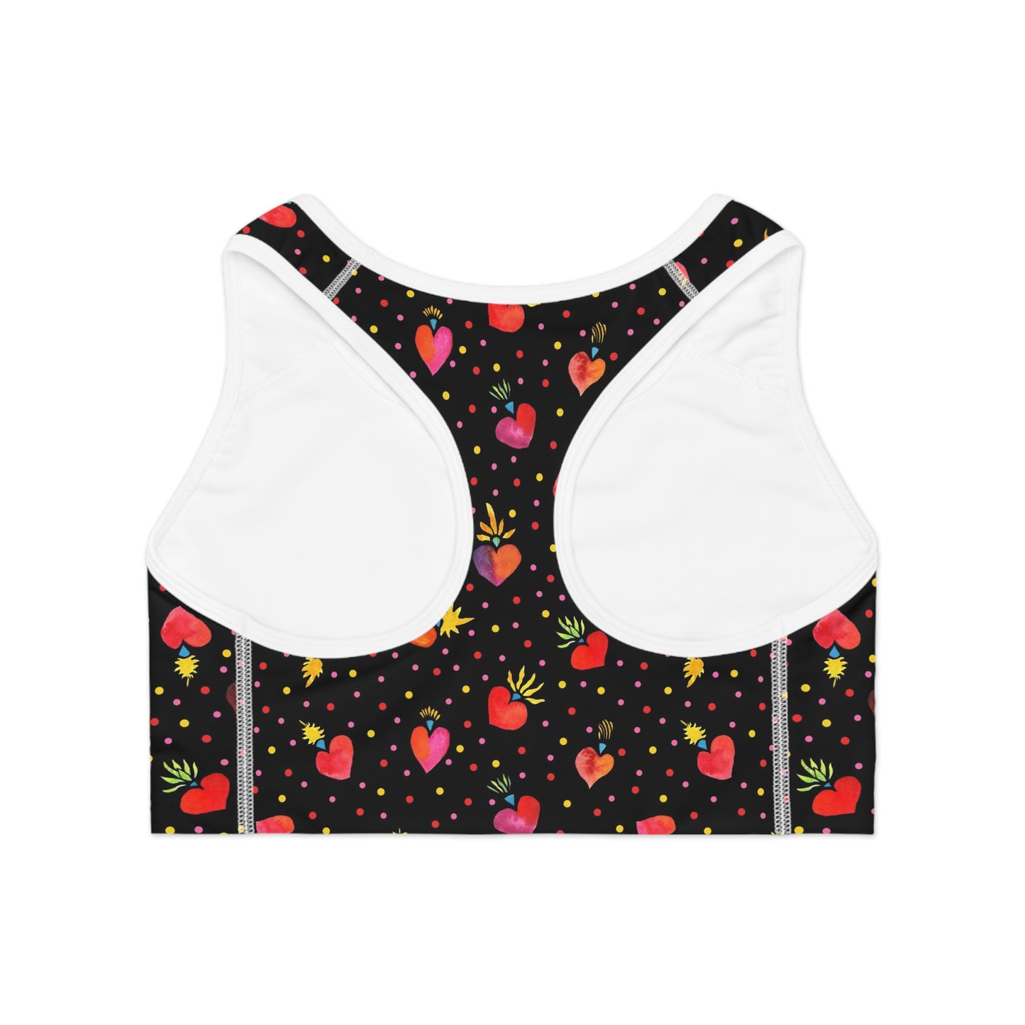 Frida Flaming Hearts Sports Bra