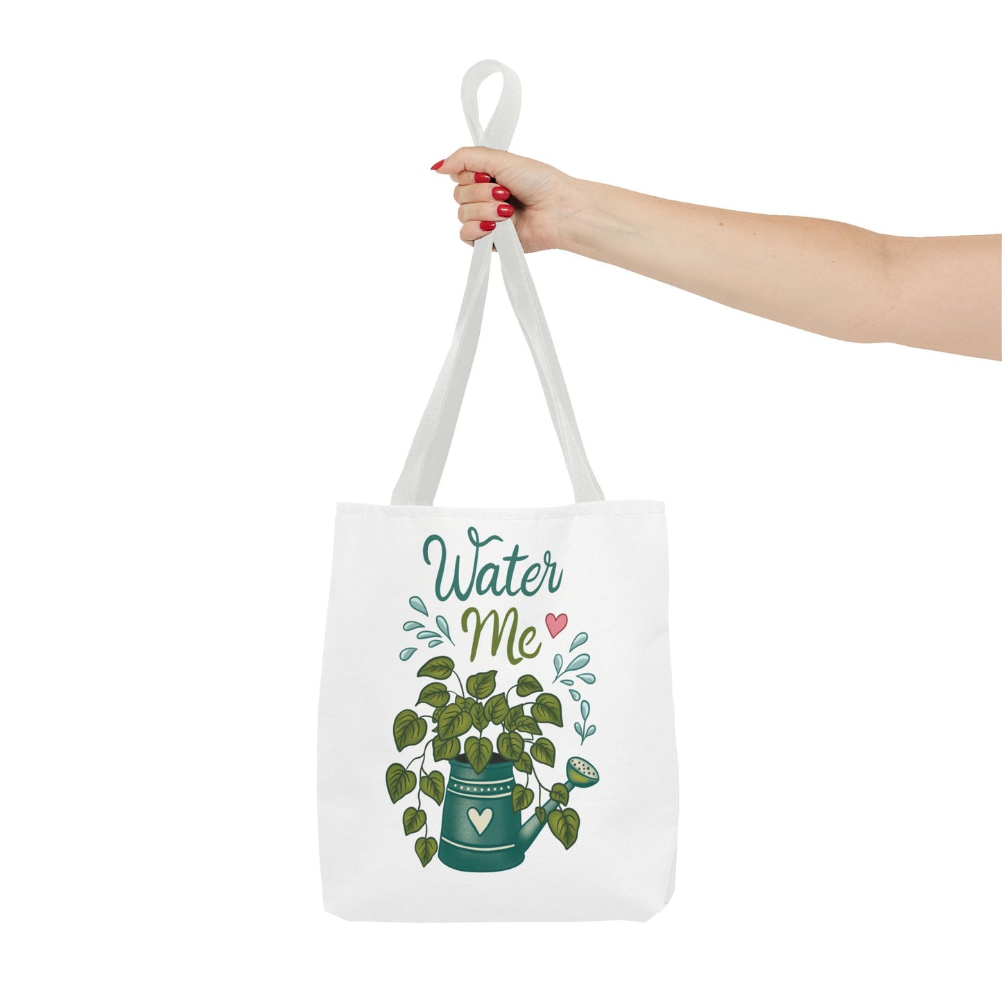 Water Me Plant Tote Bag — Cute Watering Can & Houseplant Eco Grocery Bag