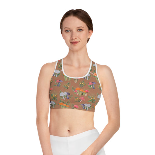 Mushrooms Sports Bra