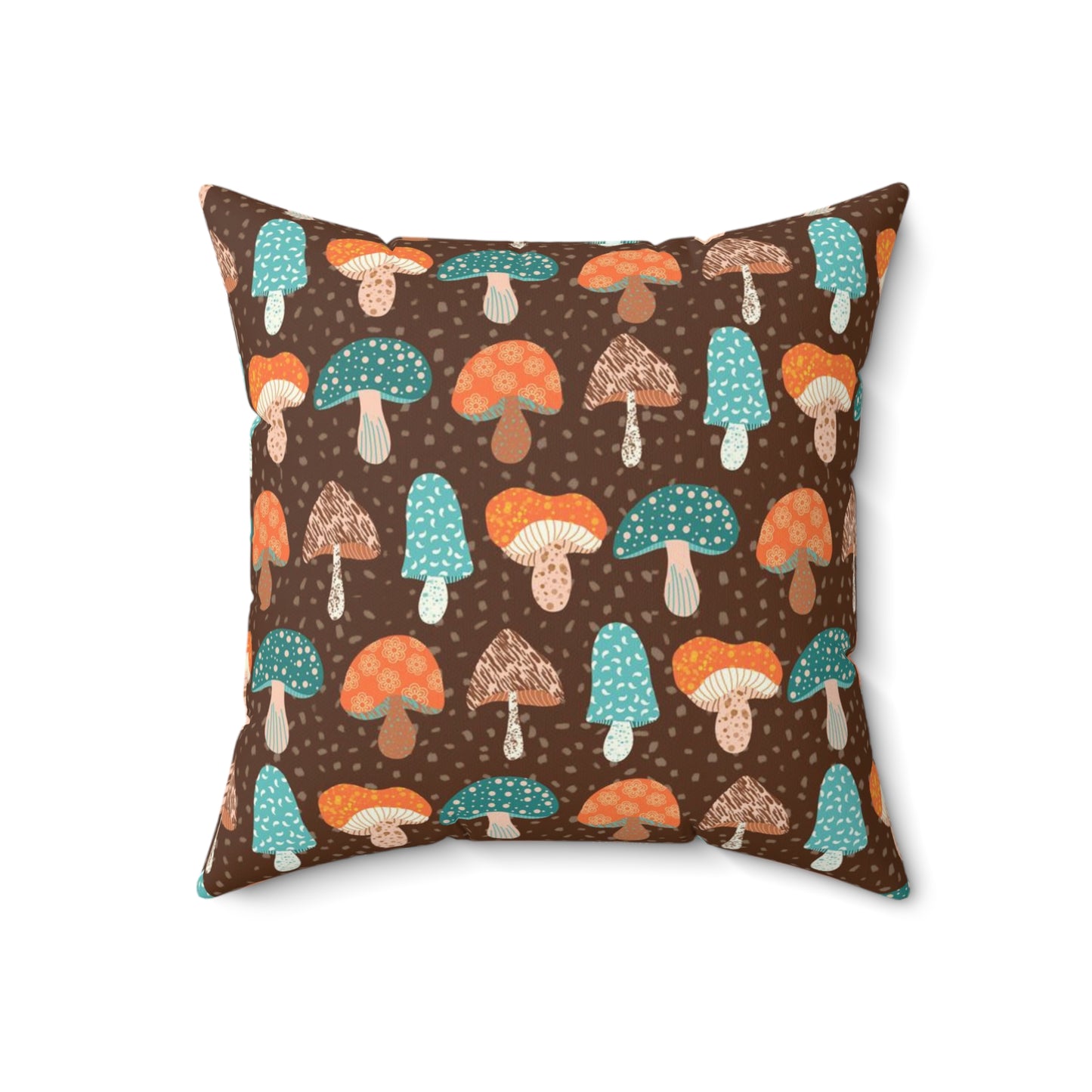 Magical Mishrooms Spun Polyester Square Pillow