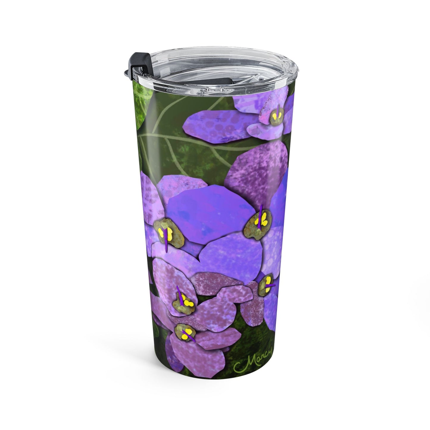 African Violets Collage Tumbler