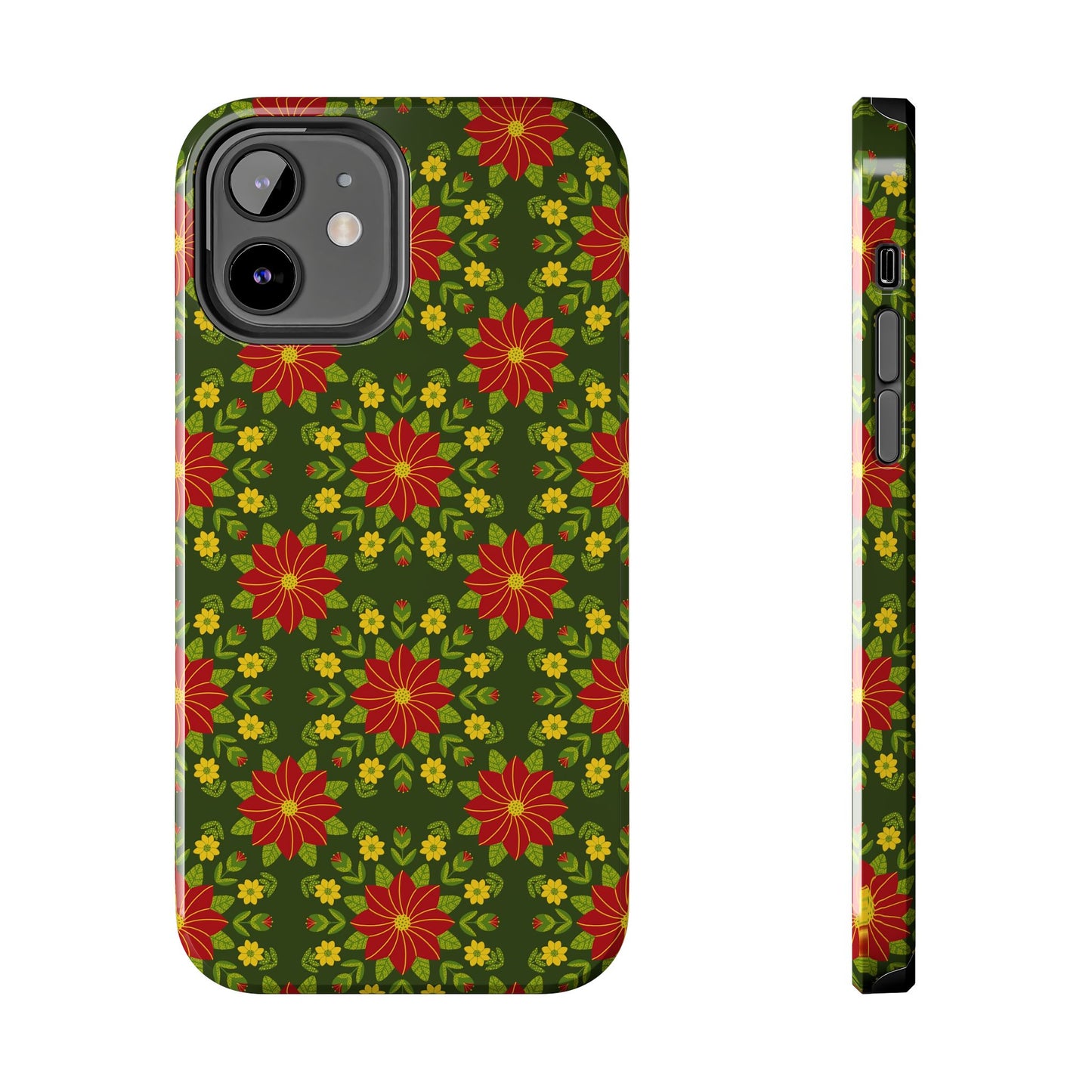 Poinsettias Tough Phone Cases