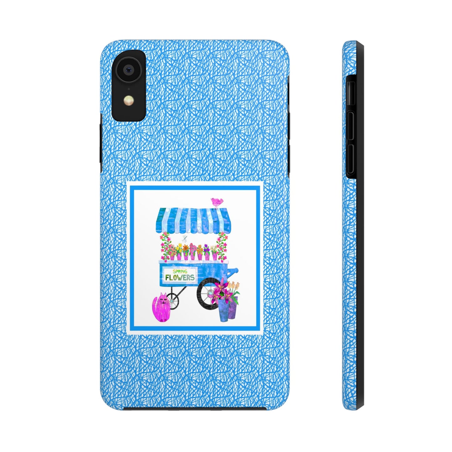 Spring Flower Cart Collage Tough Phone Cases