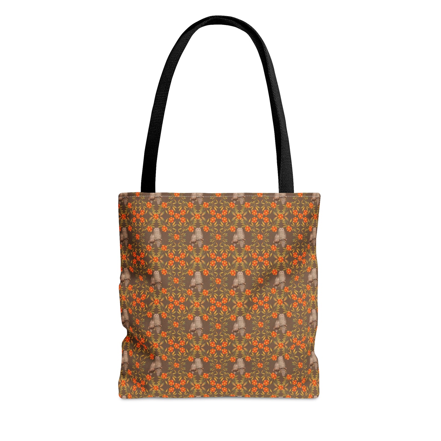 Owls & Flowering Vines Tote Bag