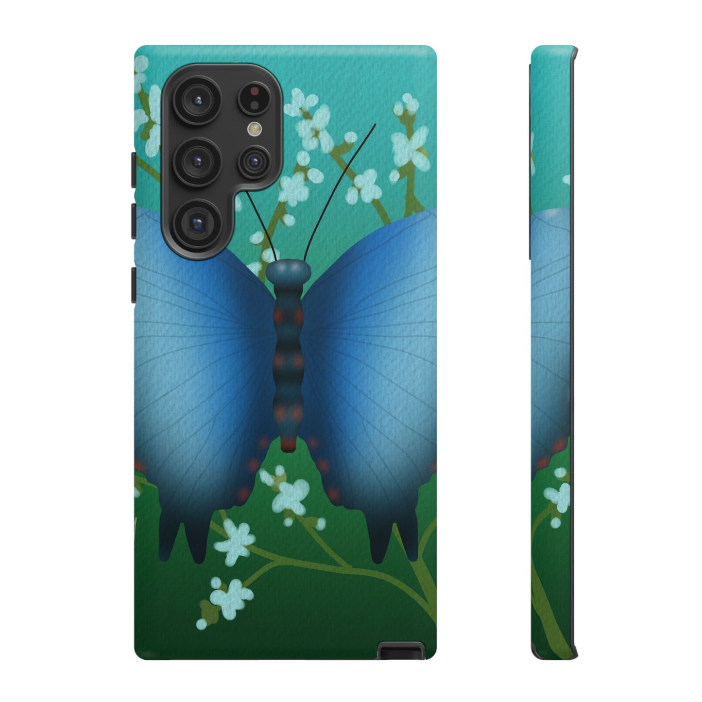 Blue Butterfly Tough Phone Case