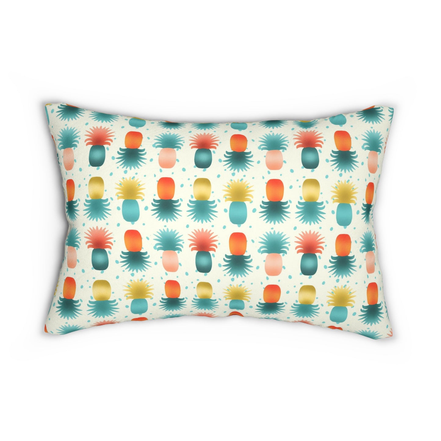 Pineapples Spun Polyester Lumbar Pillow