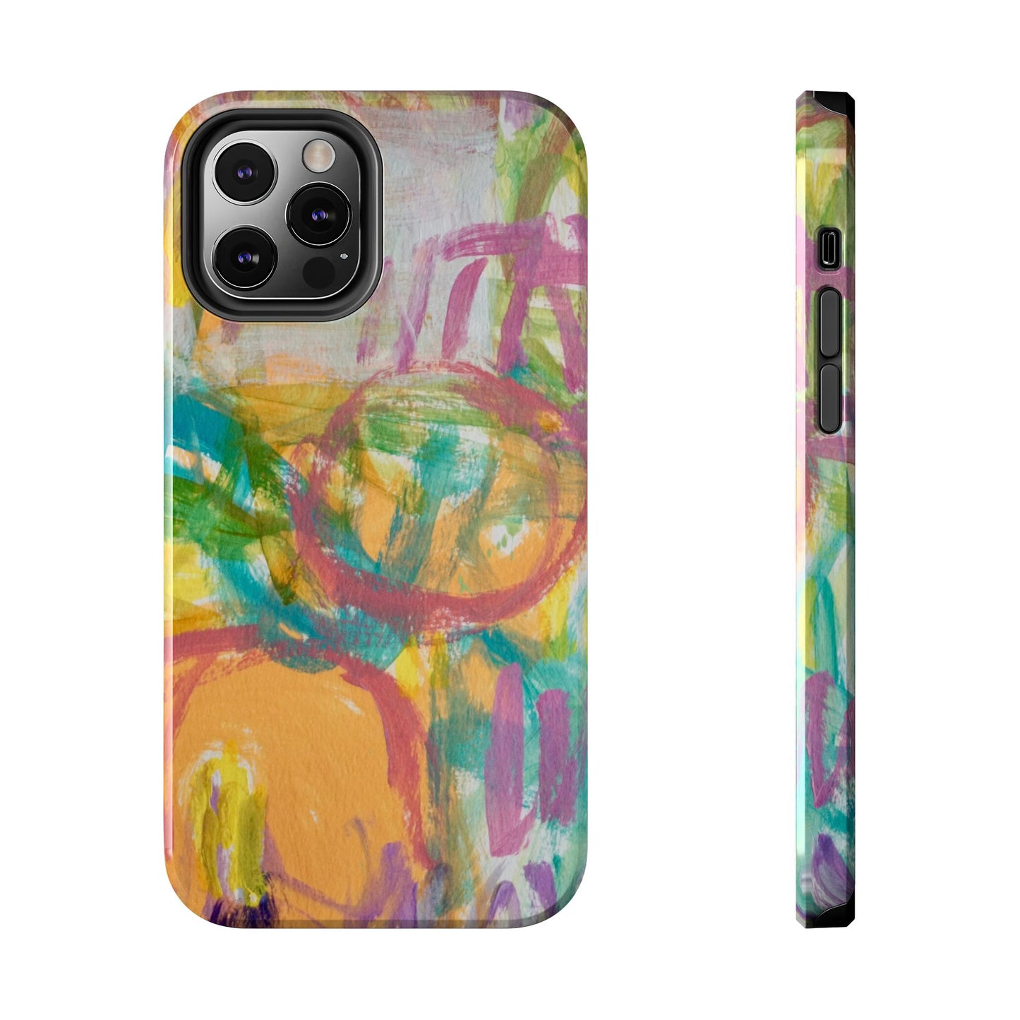 Abstract Pastel Circles Tough Phone Cases