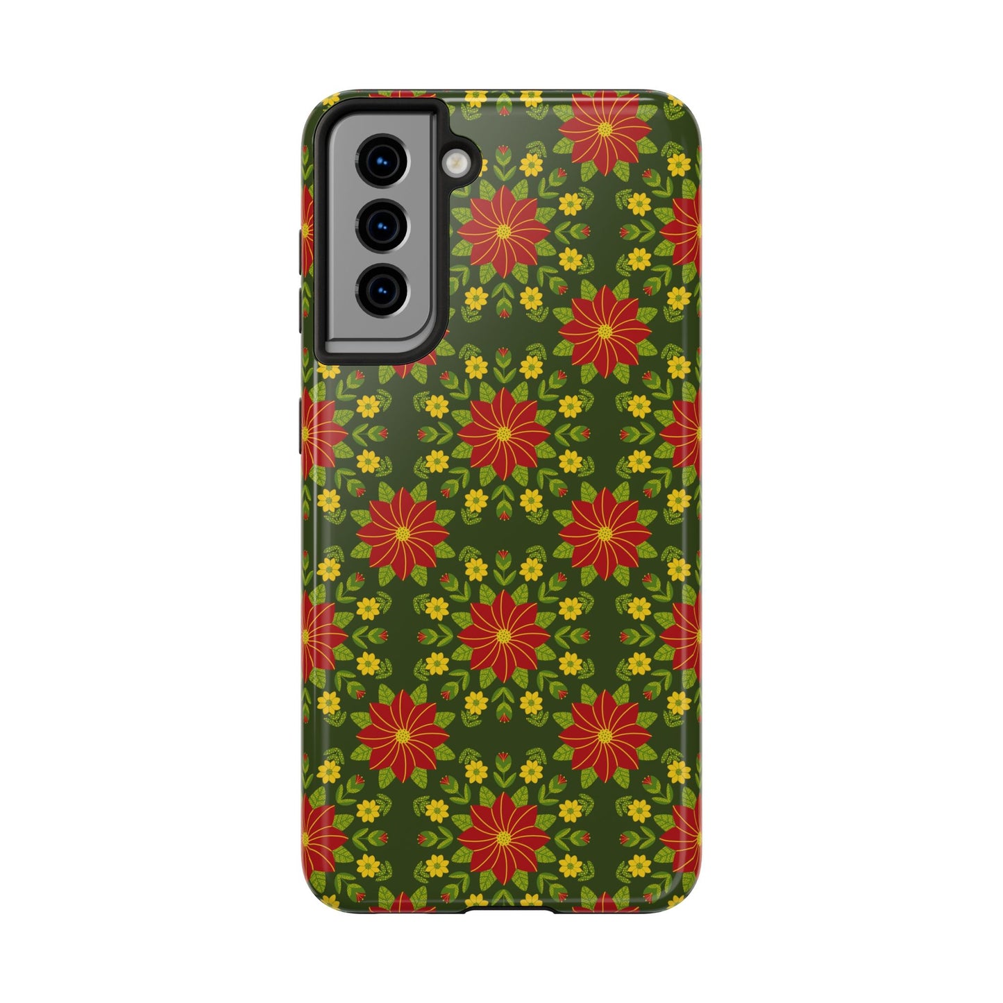 Poinsettias Tough Phone Cases