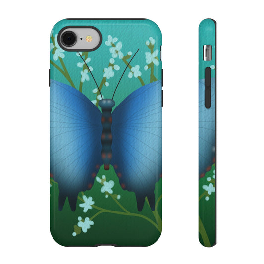 Blue Butterfly Tough Phone Case