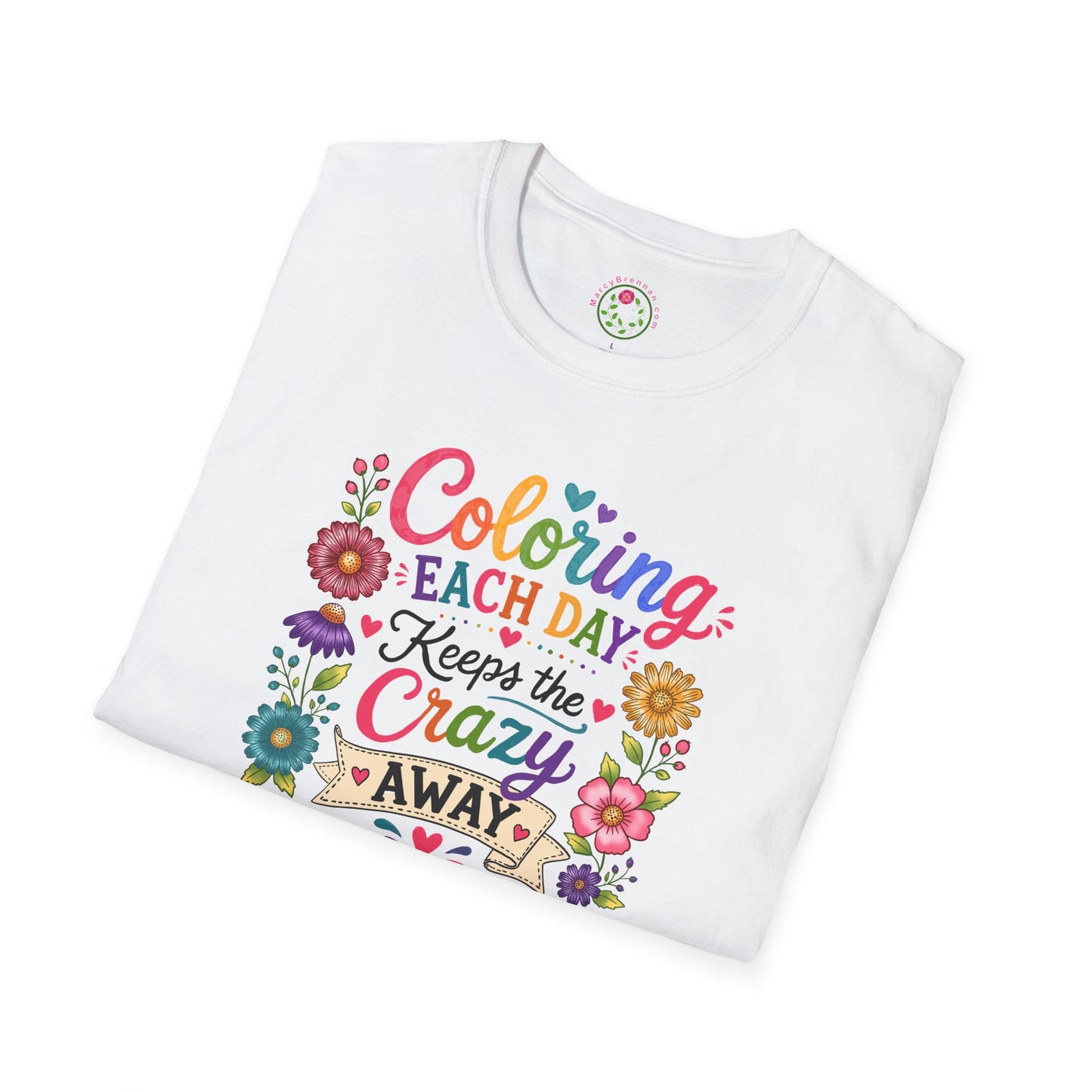 Coloring Each Day Keeps the Crazy Away T-Shirt