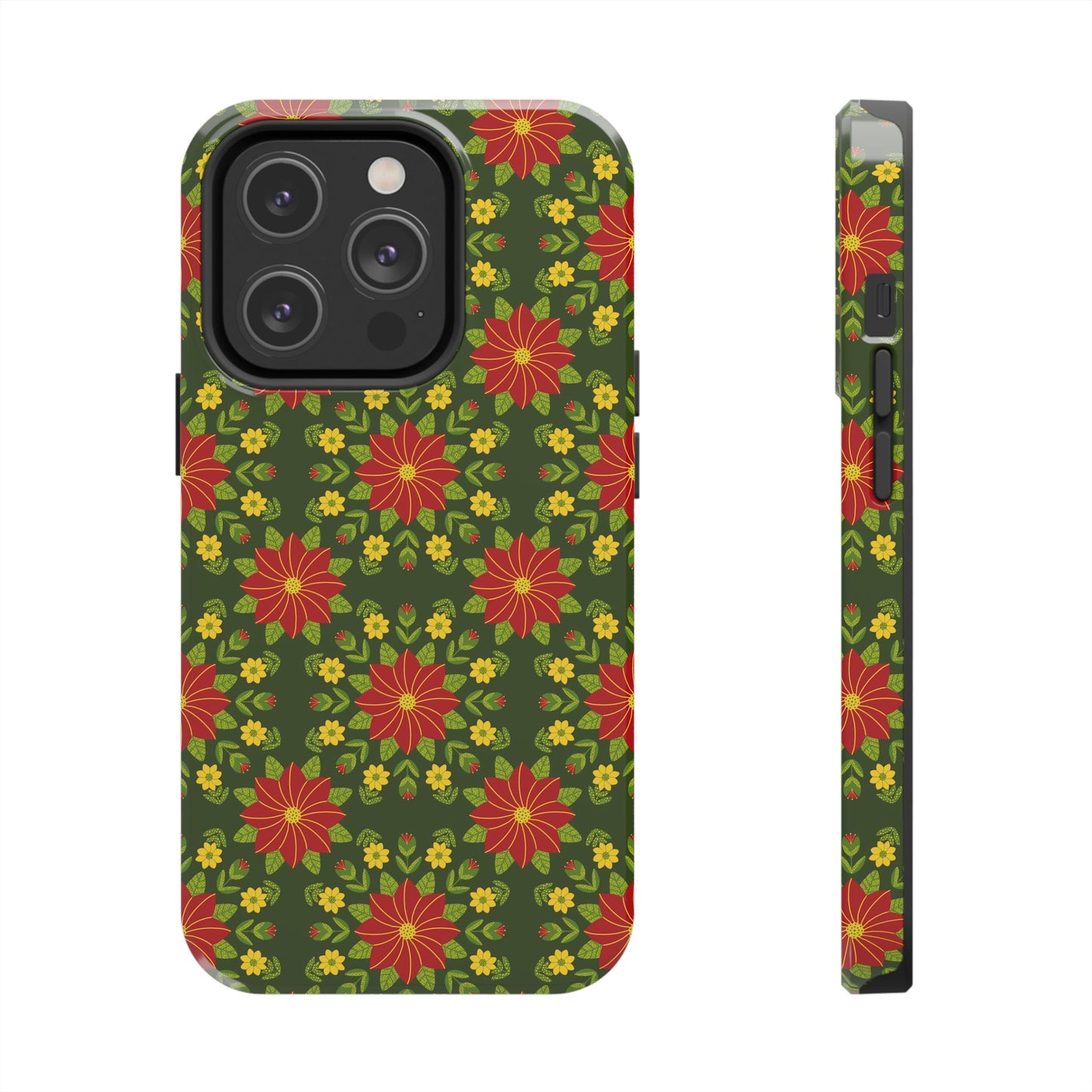 Poinsettias Tough Phone Cases