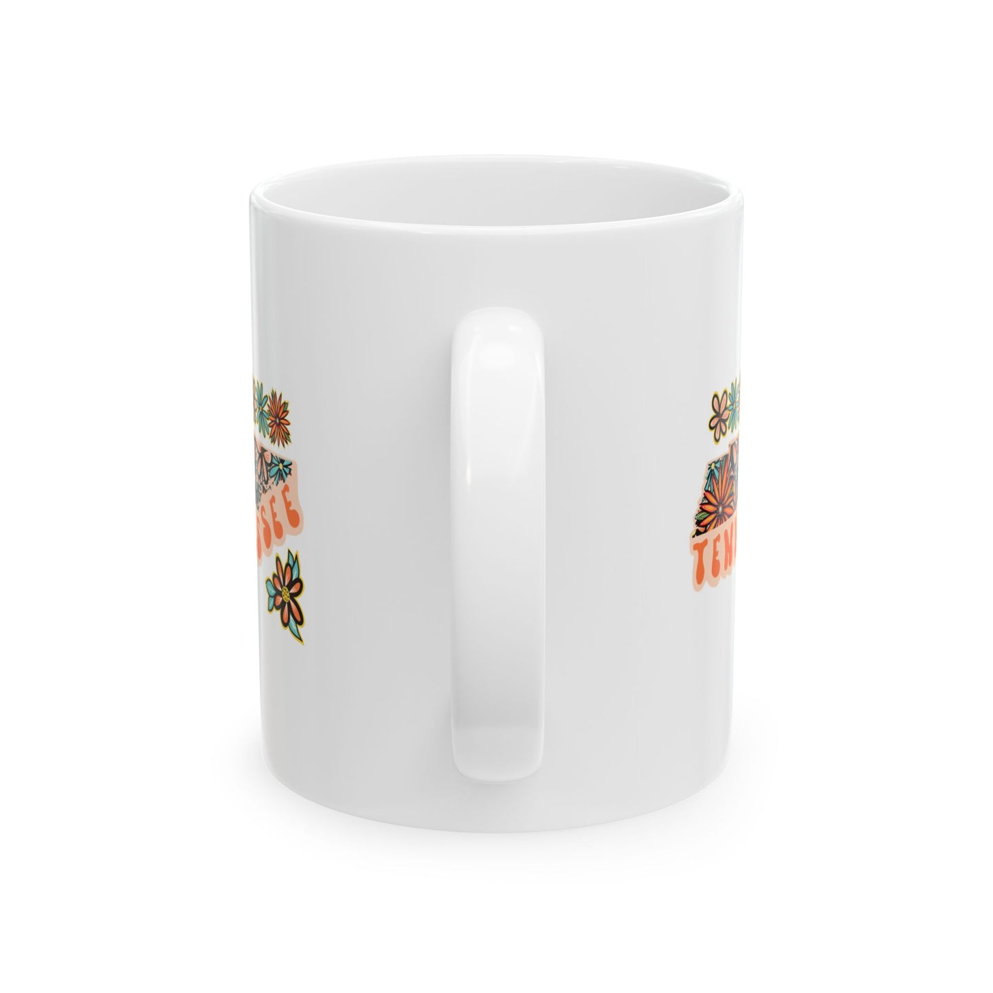 Retro 70s Flowers Tennessee Ceramic Mug 11 oz and 15 oz