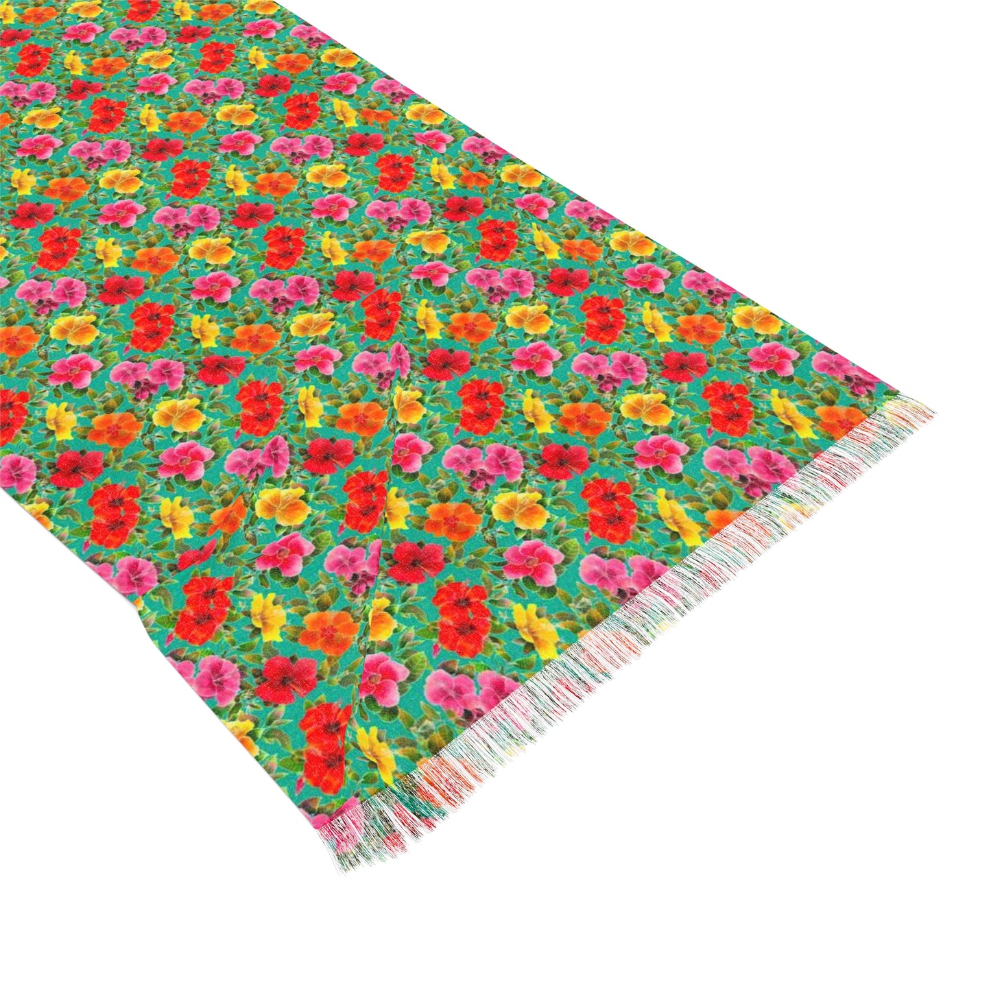 Hibiscus Garden Flowers Light Scarf