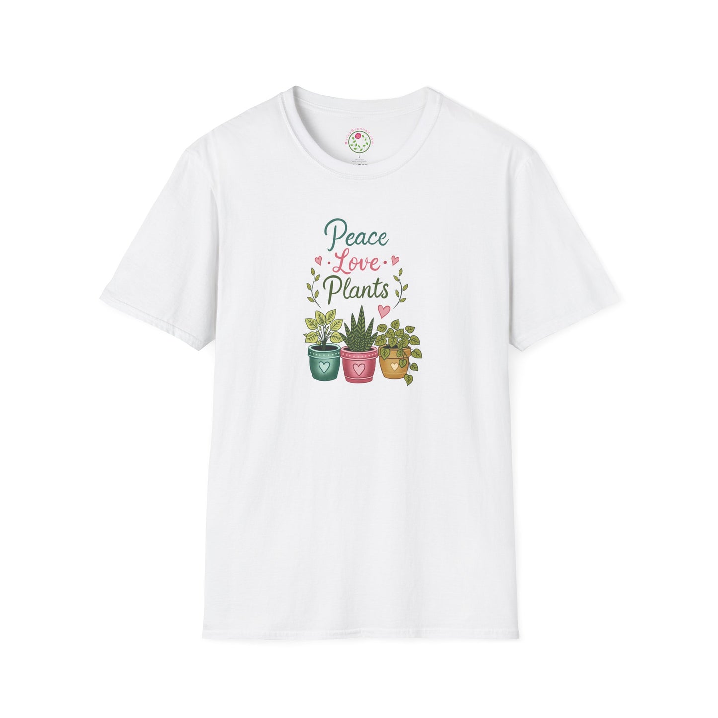 Peace Love Plants T-Shirt — Cute Plant Lover Graphic Tee