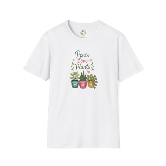 Peace Love Plants T-Shirt — Cute Plant Lover Graphic Tee