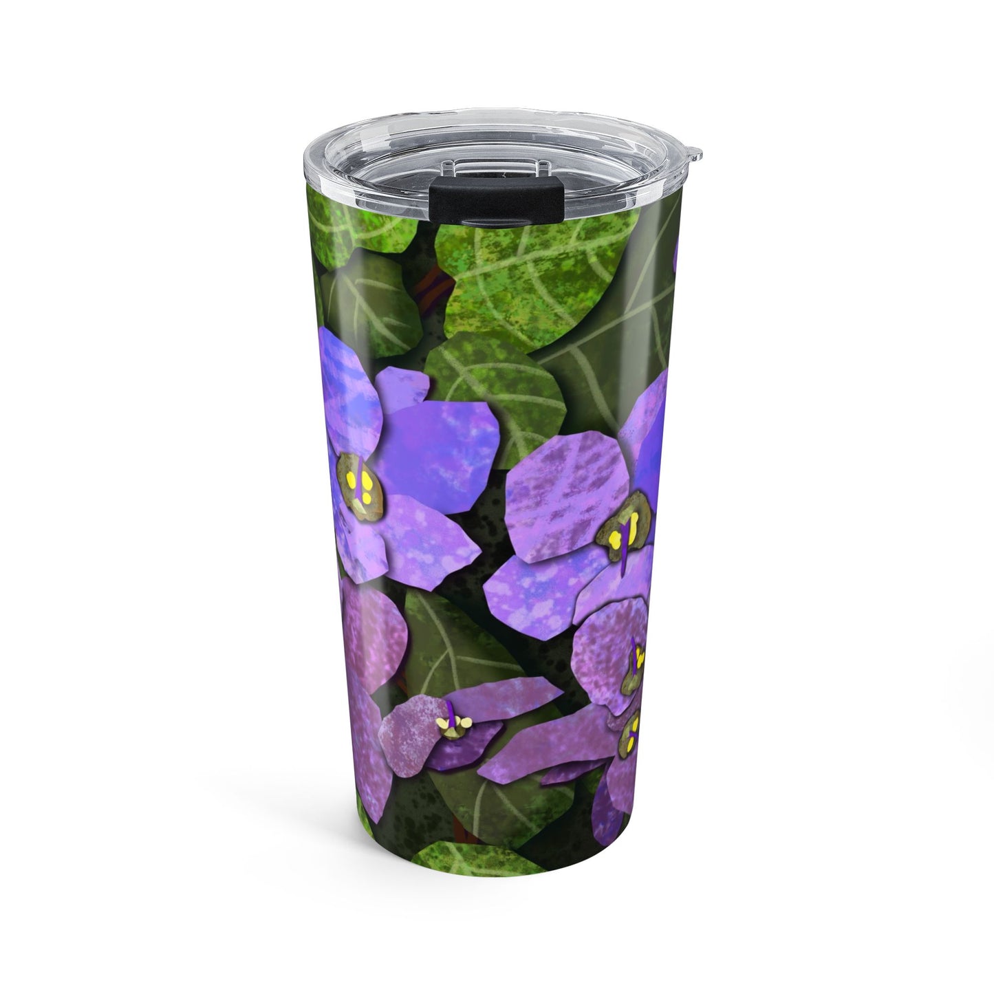 African Violets Collage Tumbler
