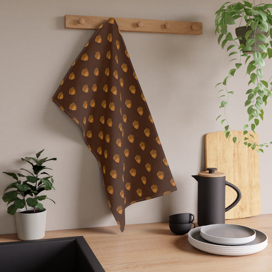 Acorns Polka Dot Kitchen Towel