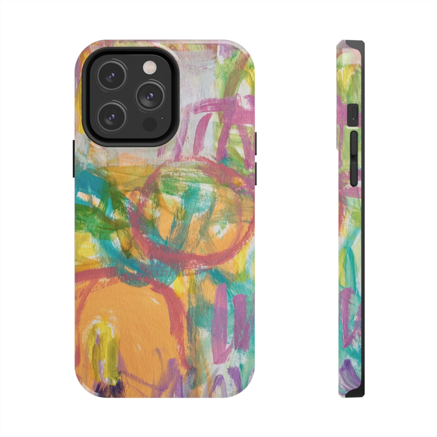 Abstract Pastel Circles Tough Phone Cases