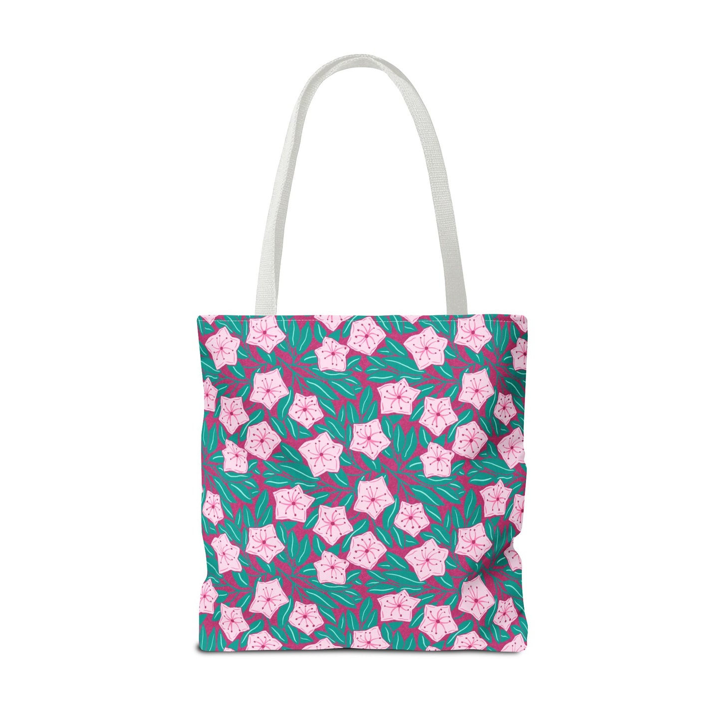Pink Mountain Laurel Blossoms  All-Over Print Tote Bag