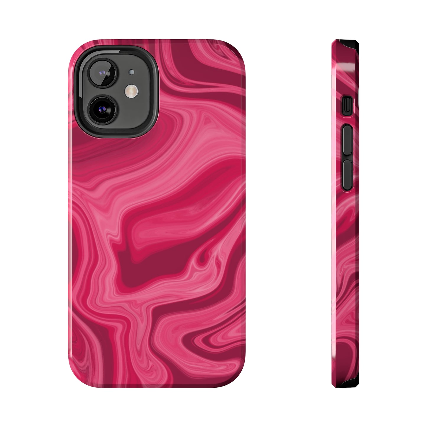 Rosy Swirls Tough Phone Cases