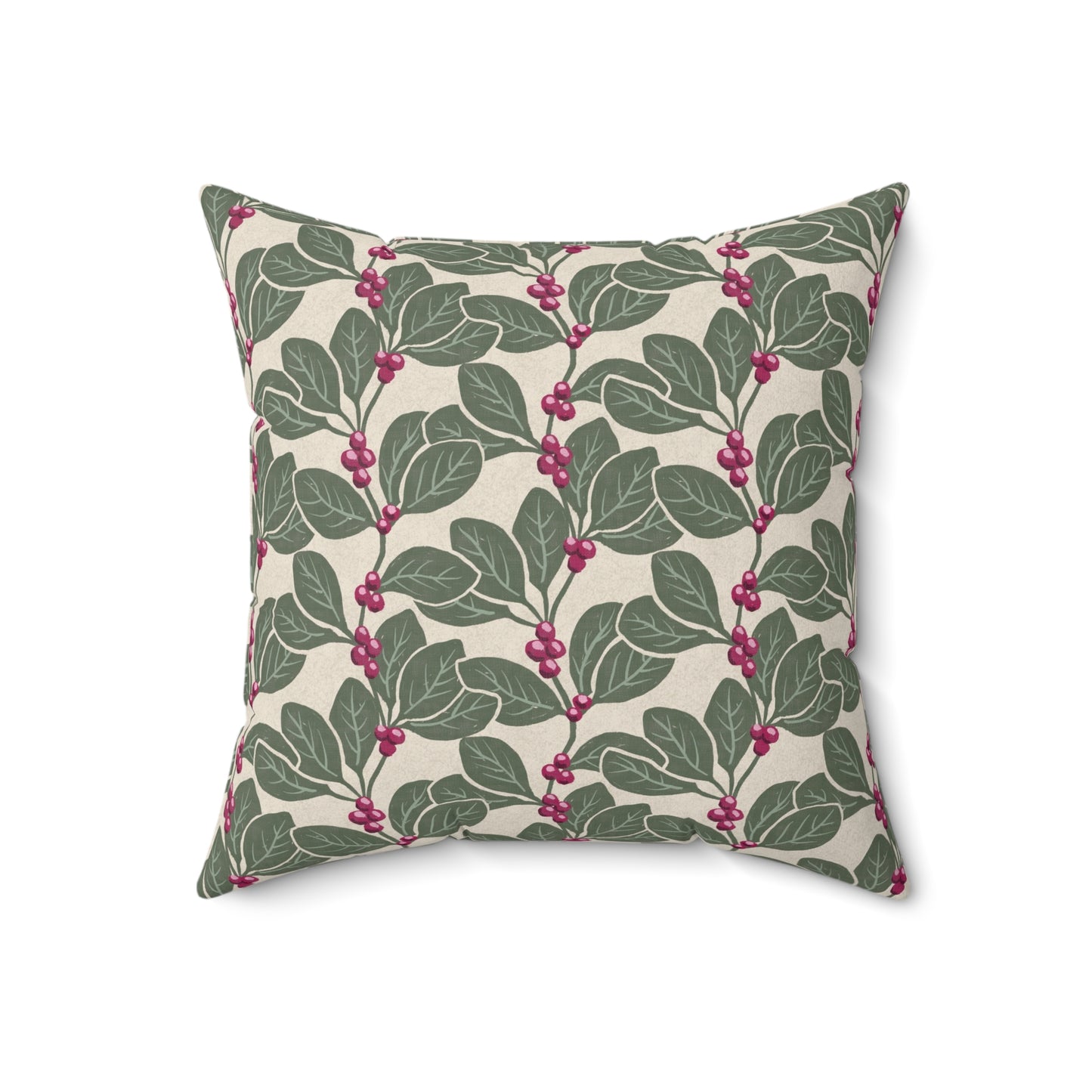 Honeysuckle Vine Spun Polyester Square Pillow