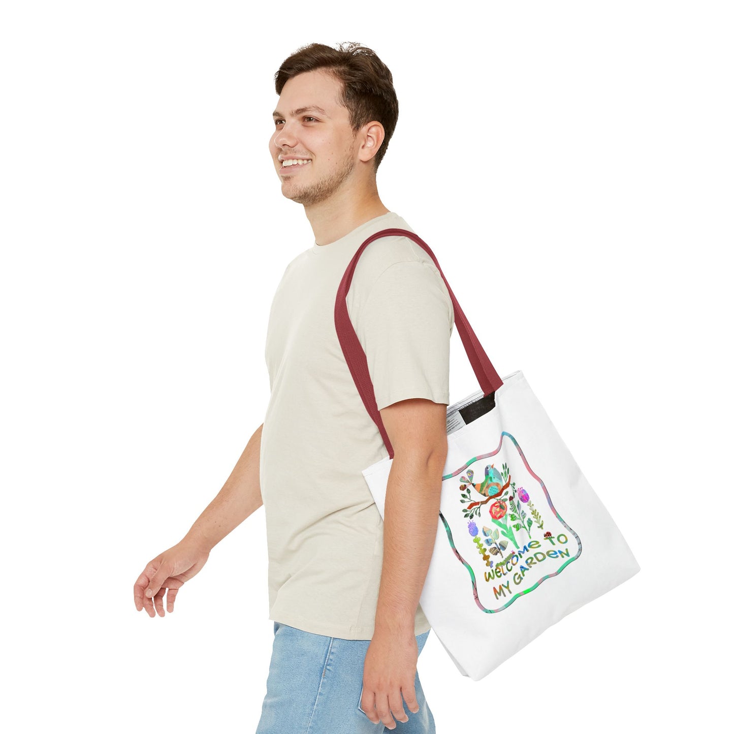 Welcome to My Garden Collage Tote Bag