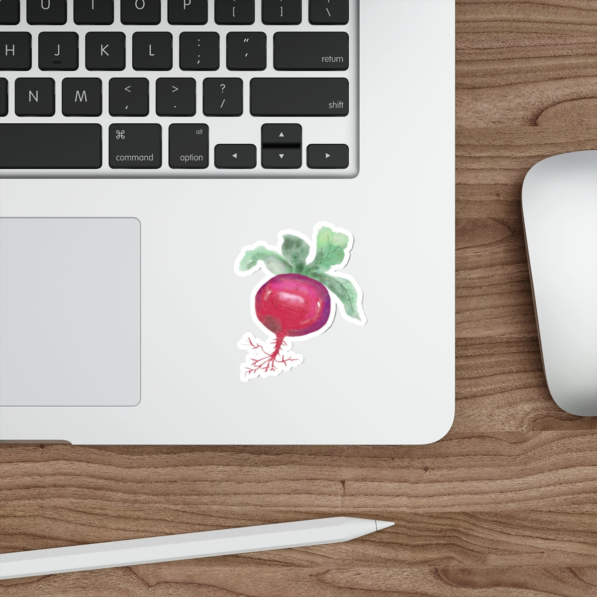 Radish Die Cut Sticker