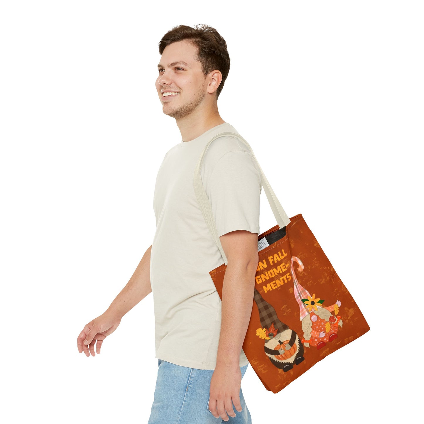 Fun Fall Gnome-ments Collage Tote Bag