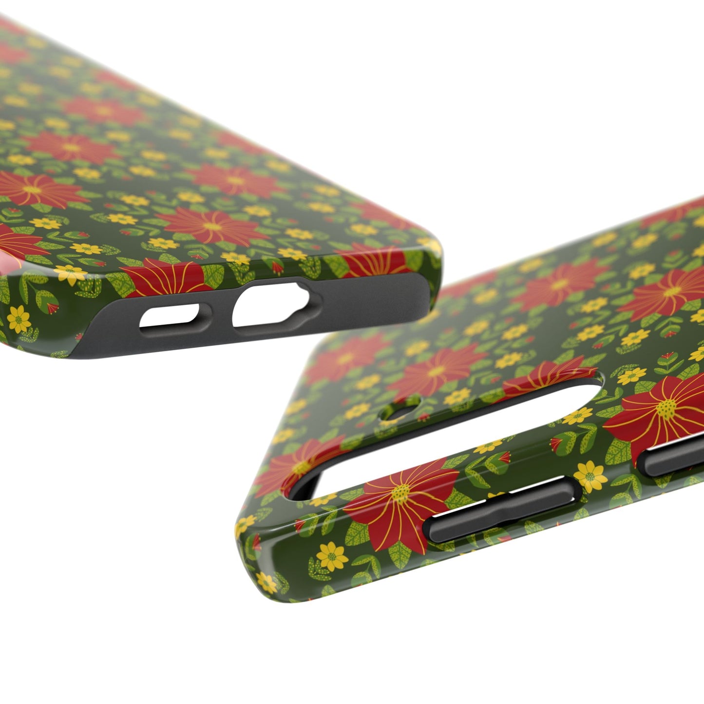 Poinsettias Tough Phone Cases