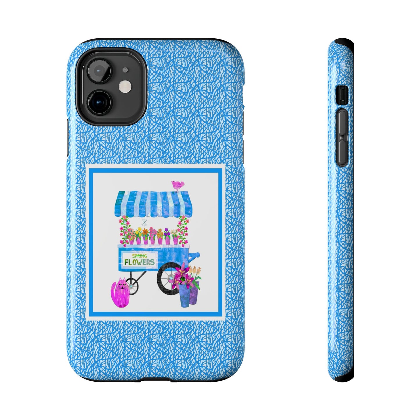 Spring Flower Cart Collage Tough Phone Cases