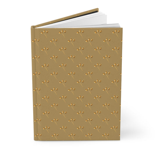 Golden Seed Pods Hardcover Journal Matte