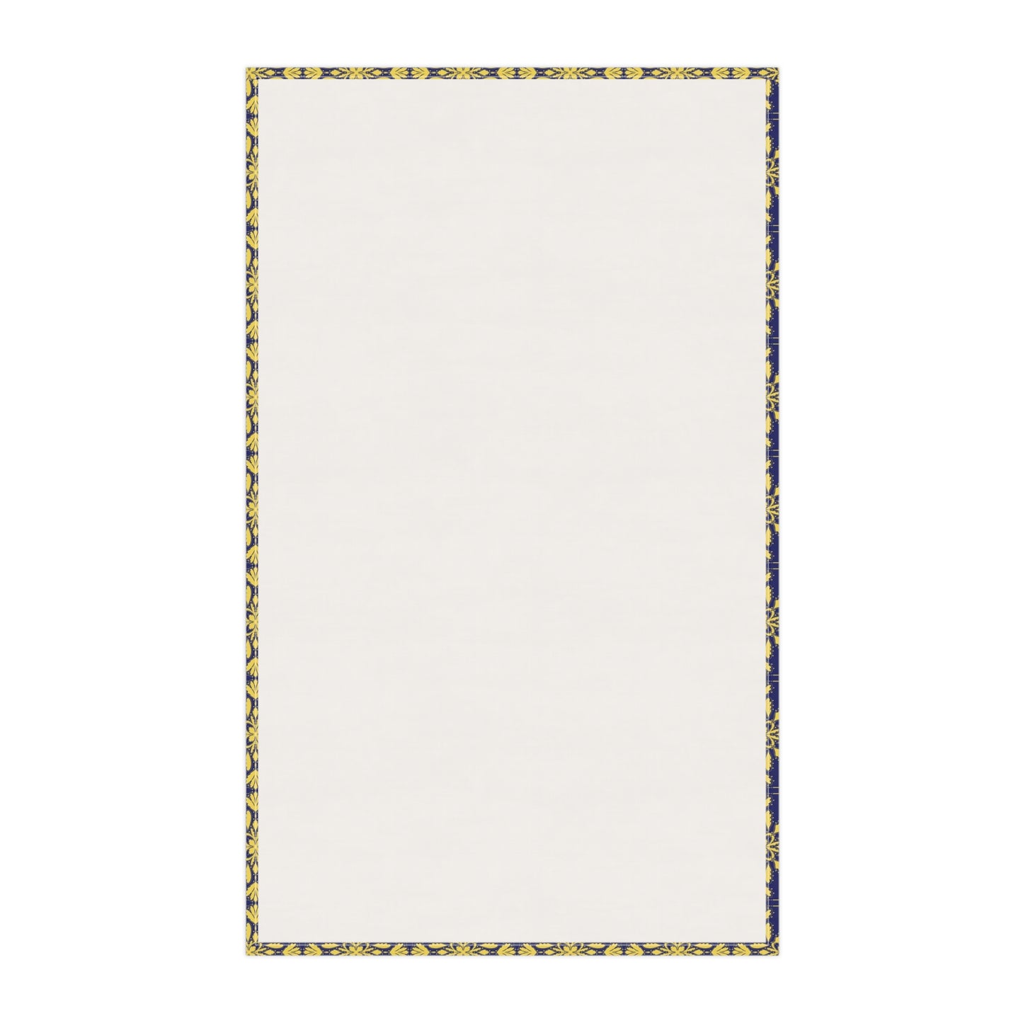 Blue and Gold Acanthus Tiled Kitchen Towel