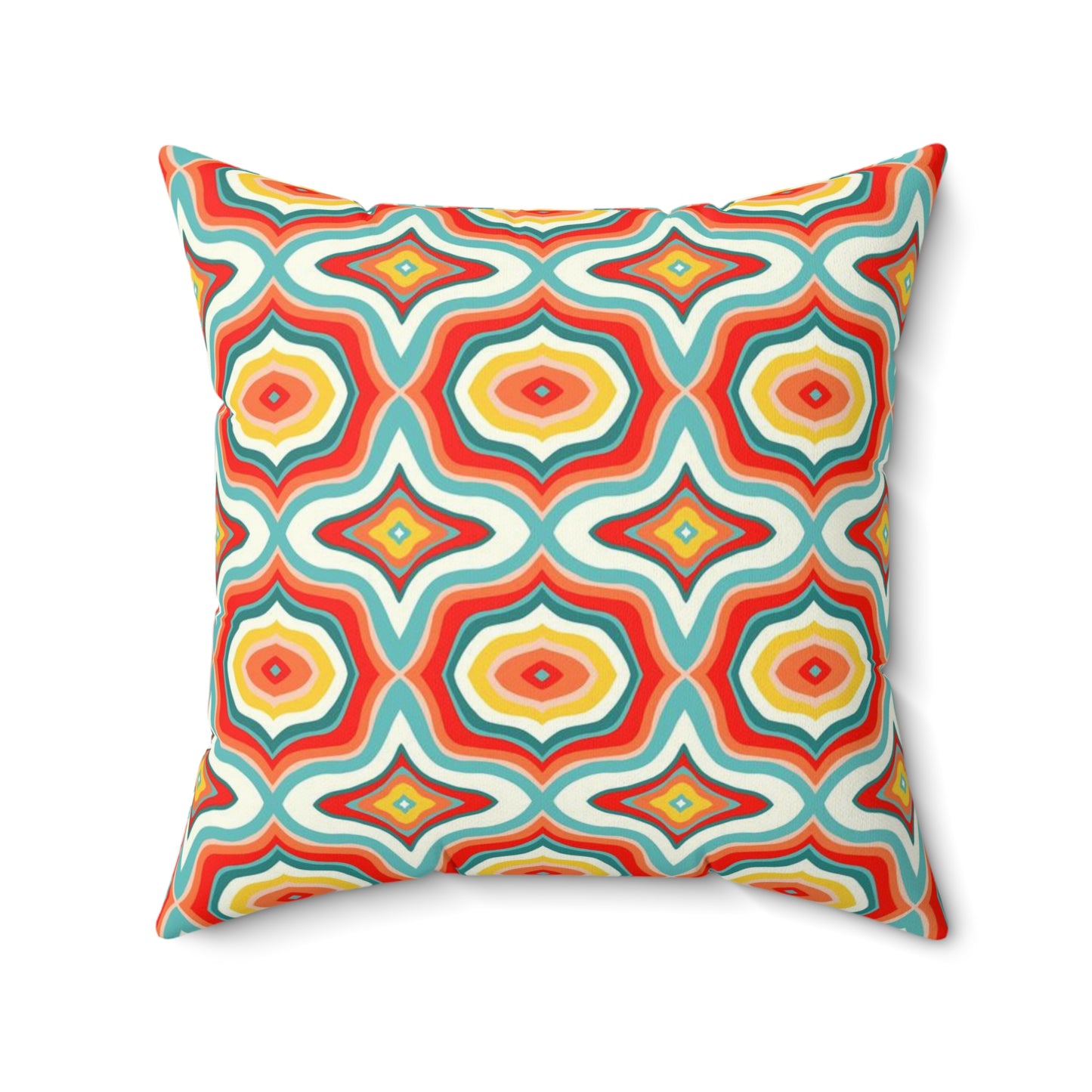 Groovy Waves Spun Polyester Square Pillow