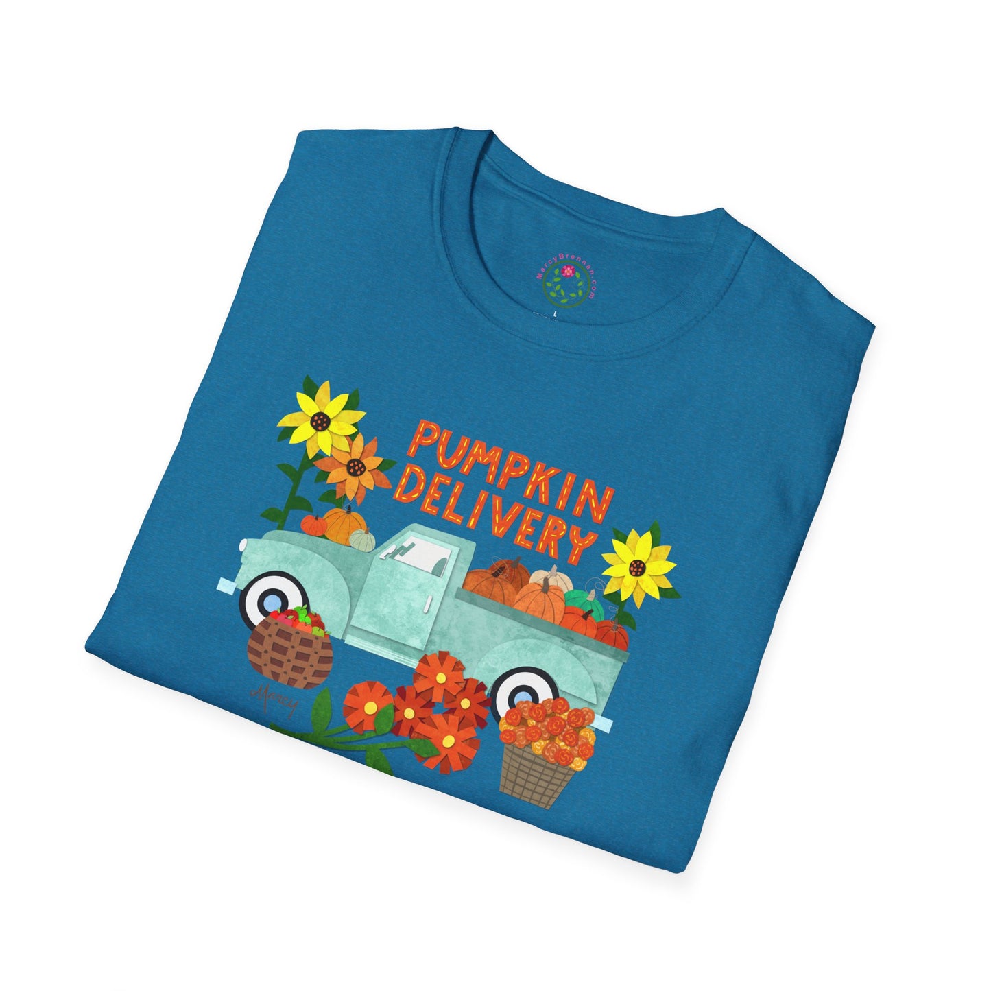 Pumpkin Delivery Collage Collage Softstyle T-Shirt