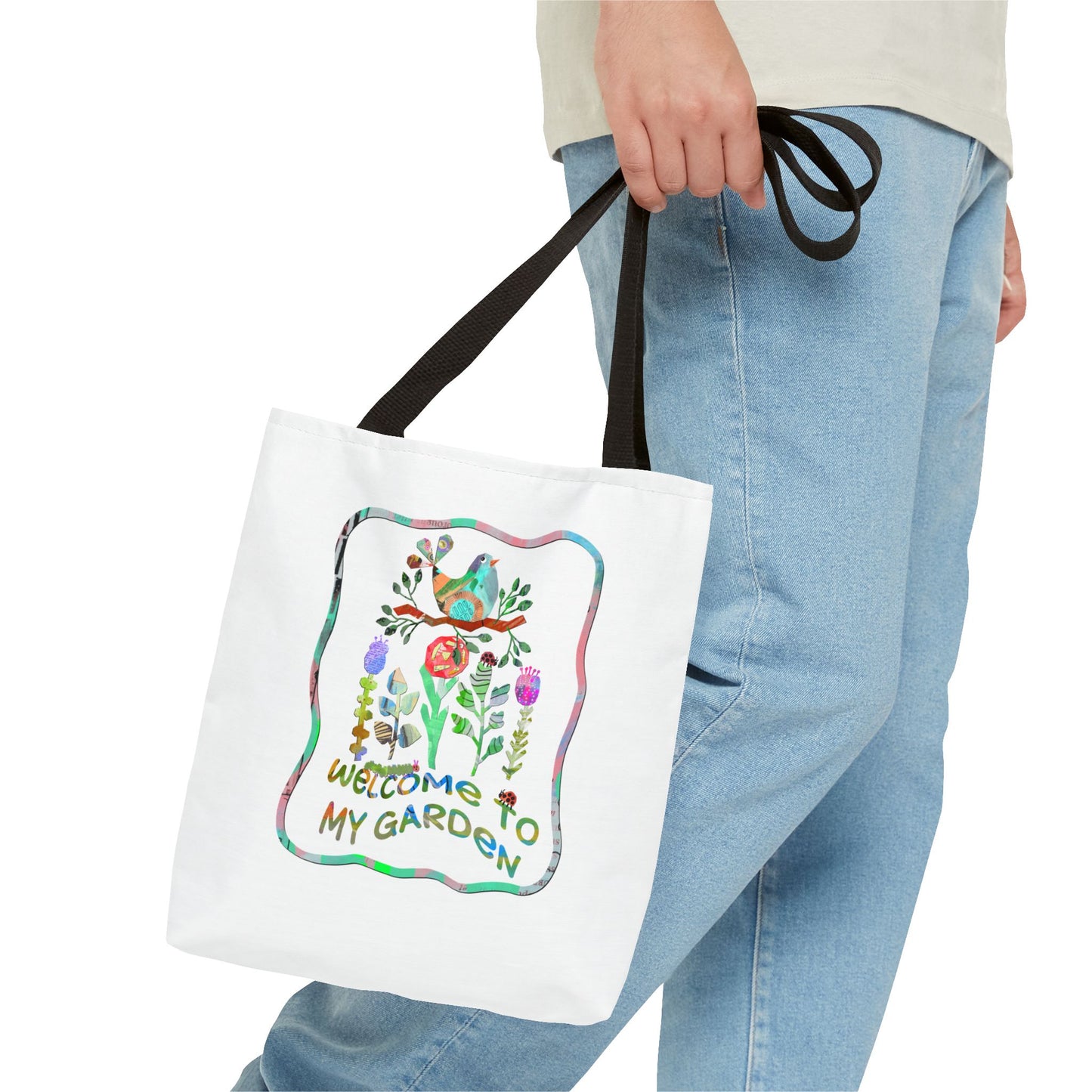 Welcome to My Garden Collage Tote Bag