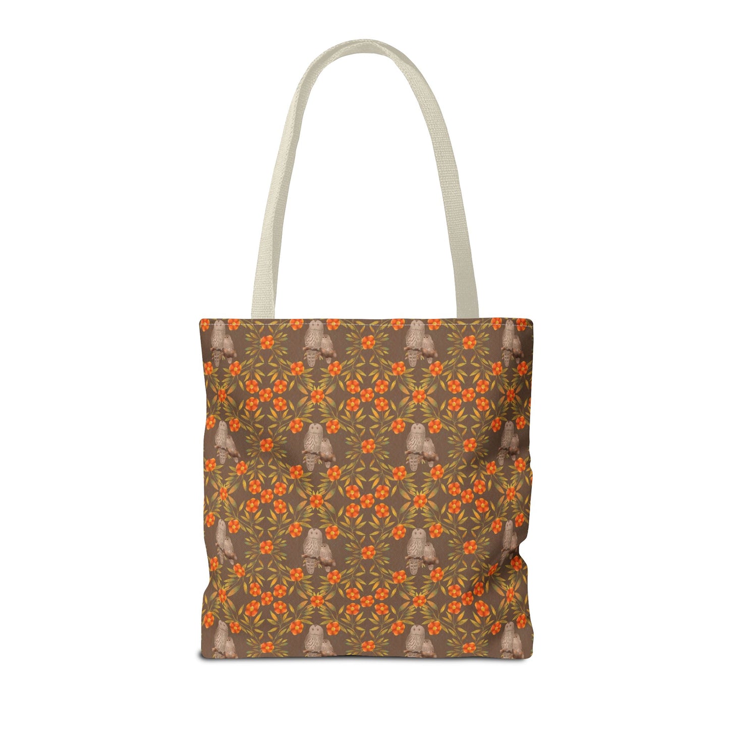 Owls and Flowering Vines Tote Bag