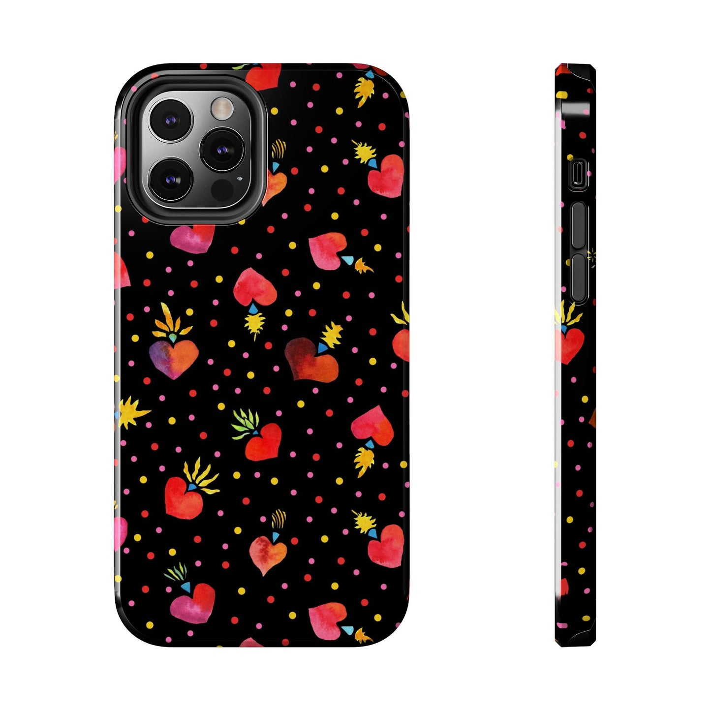 Frida Flaming Hearts Tough Phone Cases