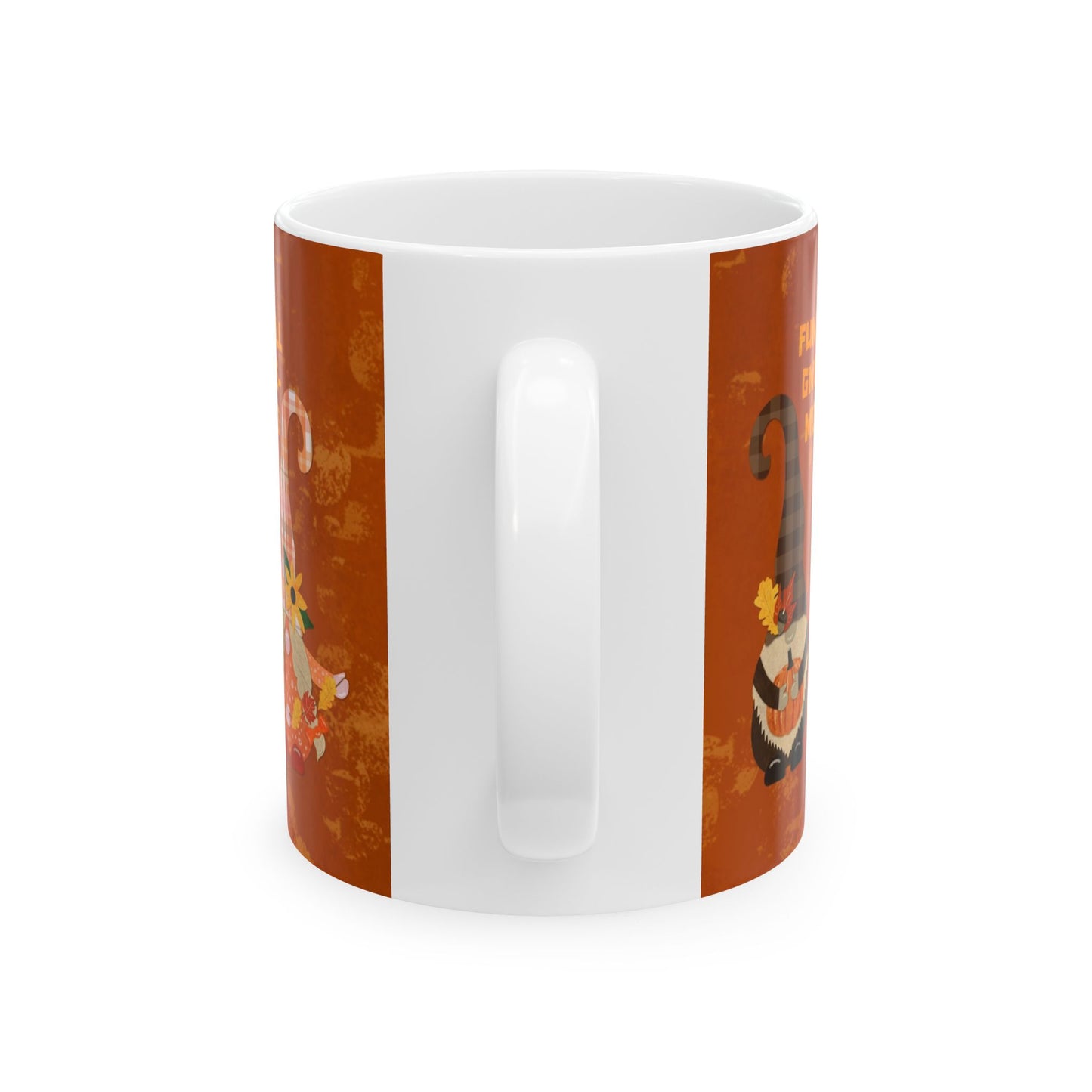 Fun Fall Gnome-ments Collage Ceramic Mug 11oz & 15oz