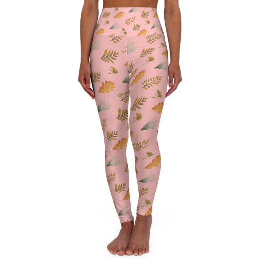 Autumn Leaves High Waisted Yoga Leggings