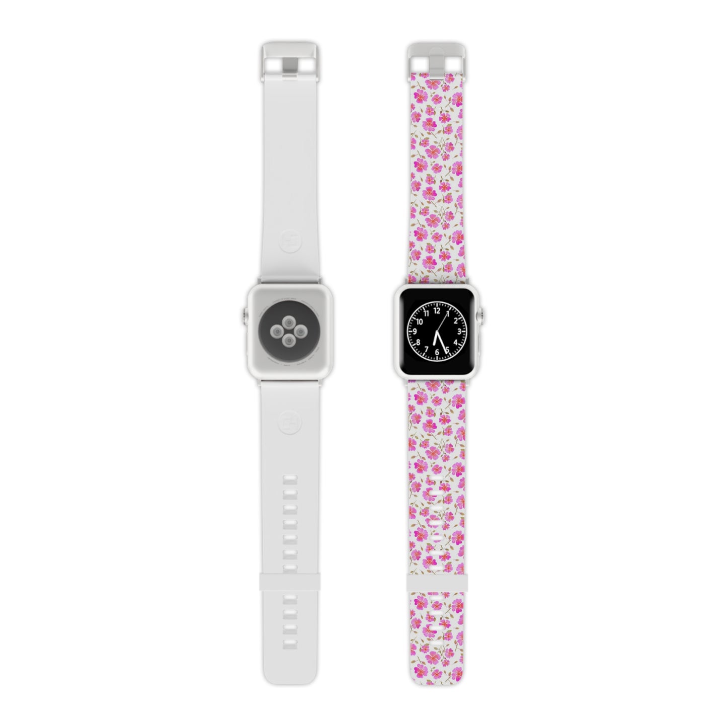 Hot Pink Wild Roses Watch Band for Apple Watch