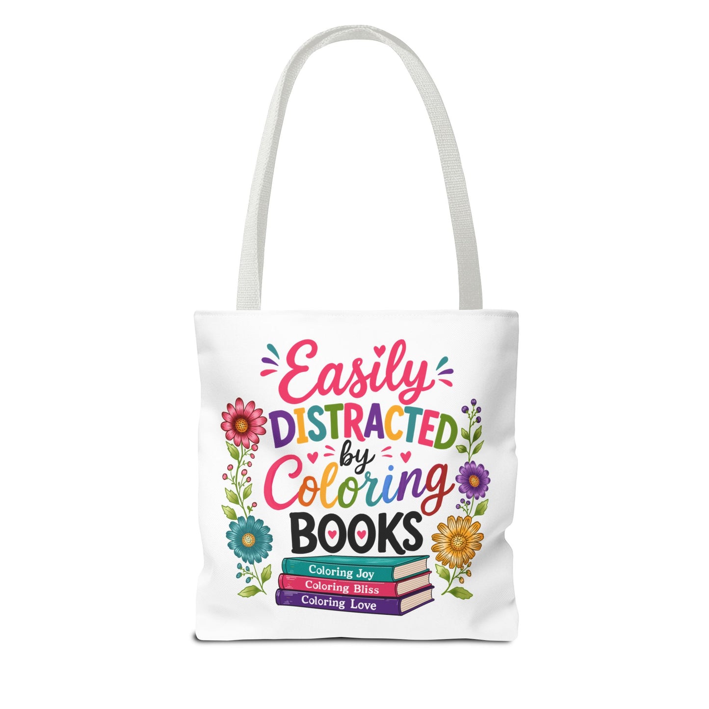Easily Distracted by Coloring Books Tote Bag