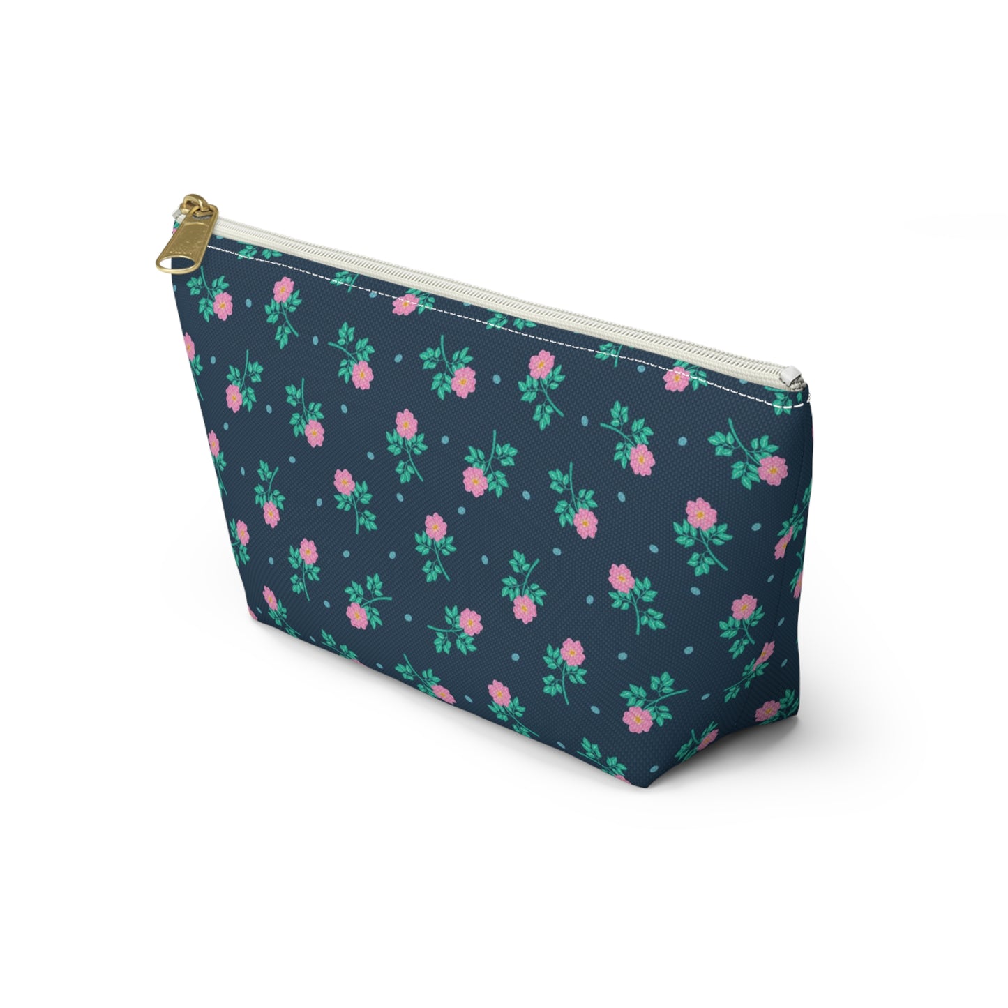 Wild Roses Chintz Accessory Pouch