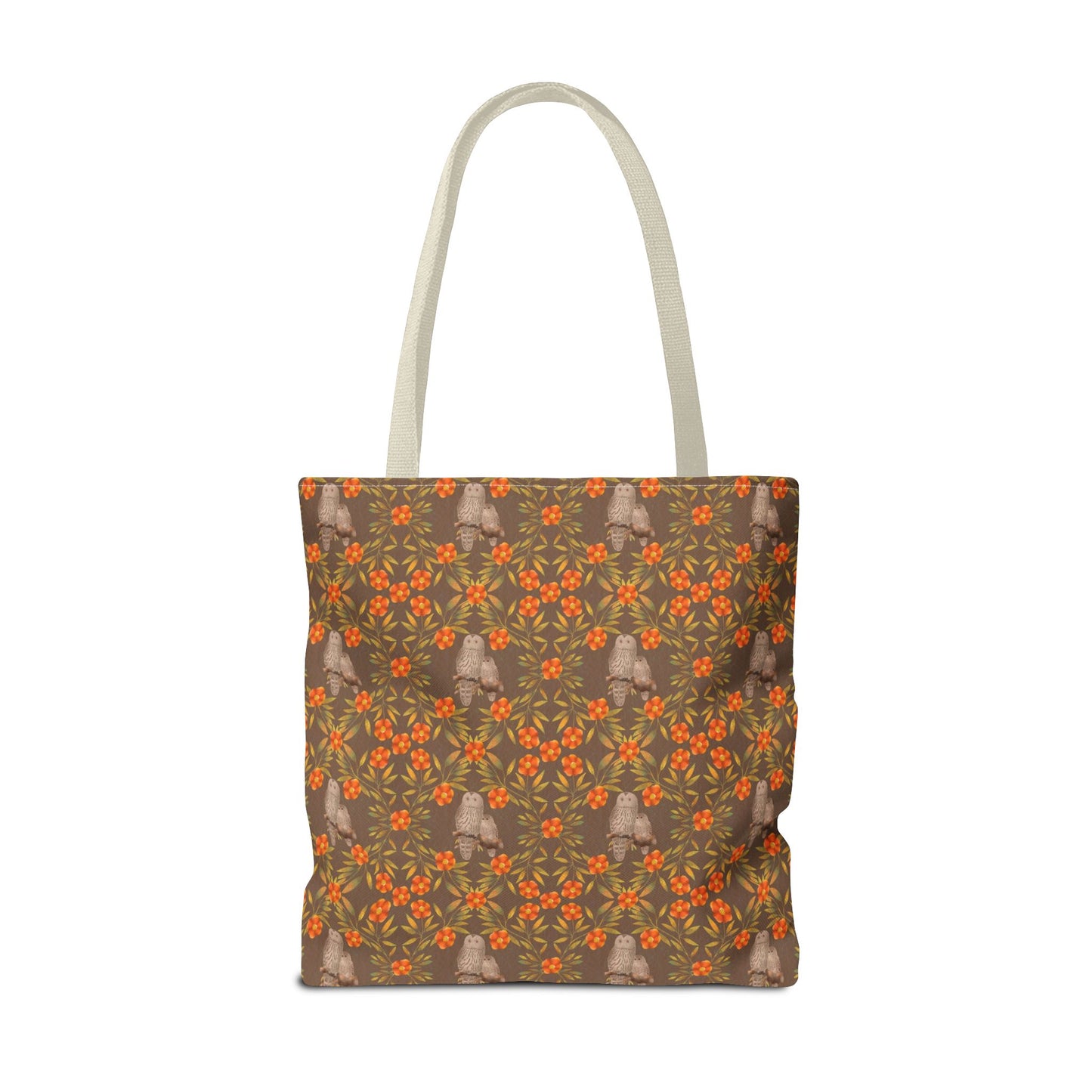 Owls and Flowering Vines Tote Bag