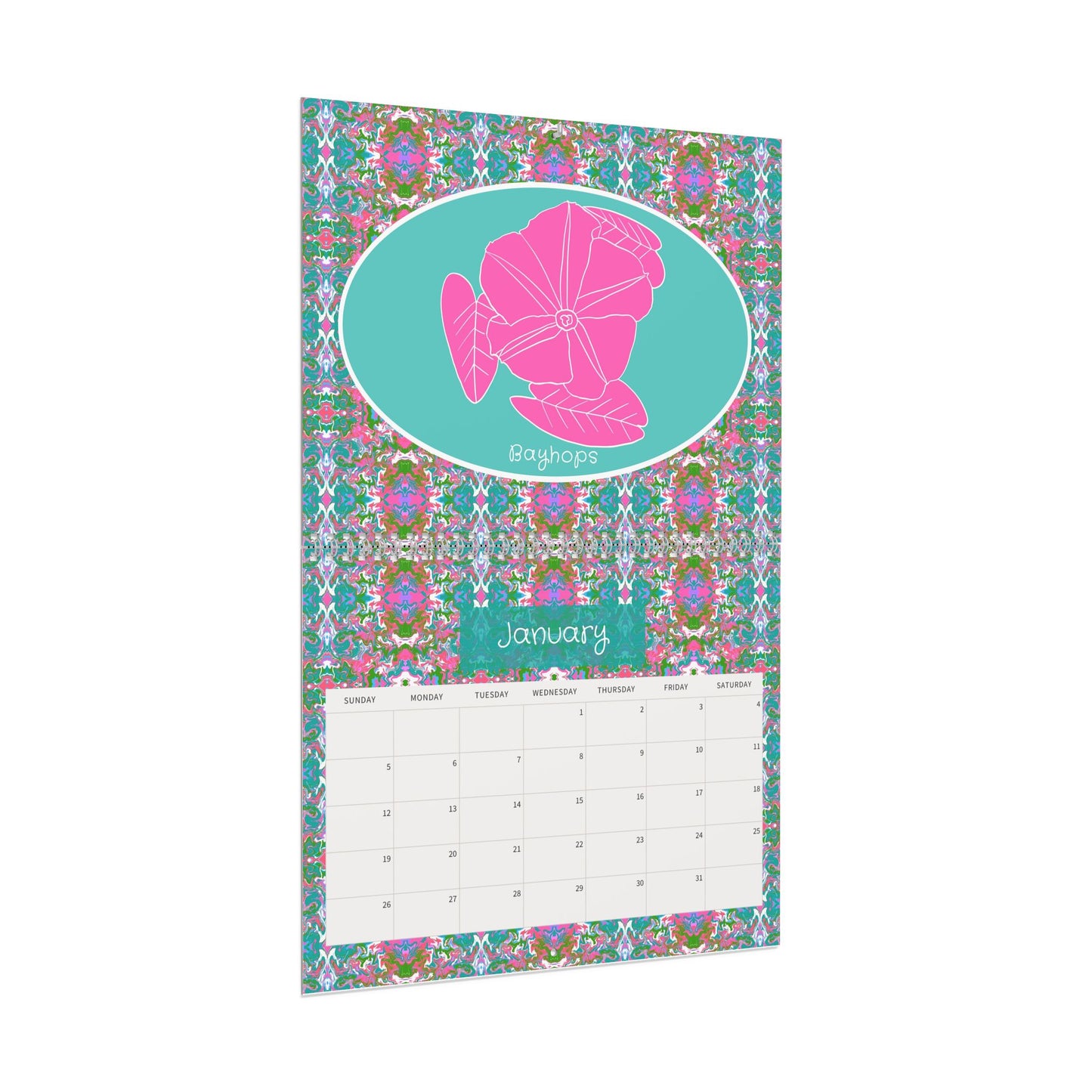 Boho Gardens 2025 Wall Calendar