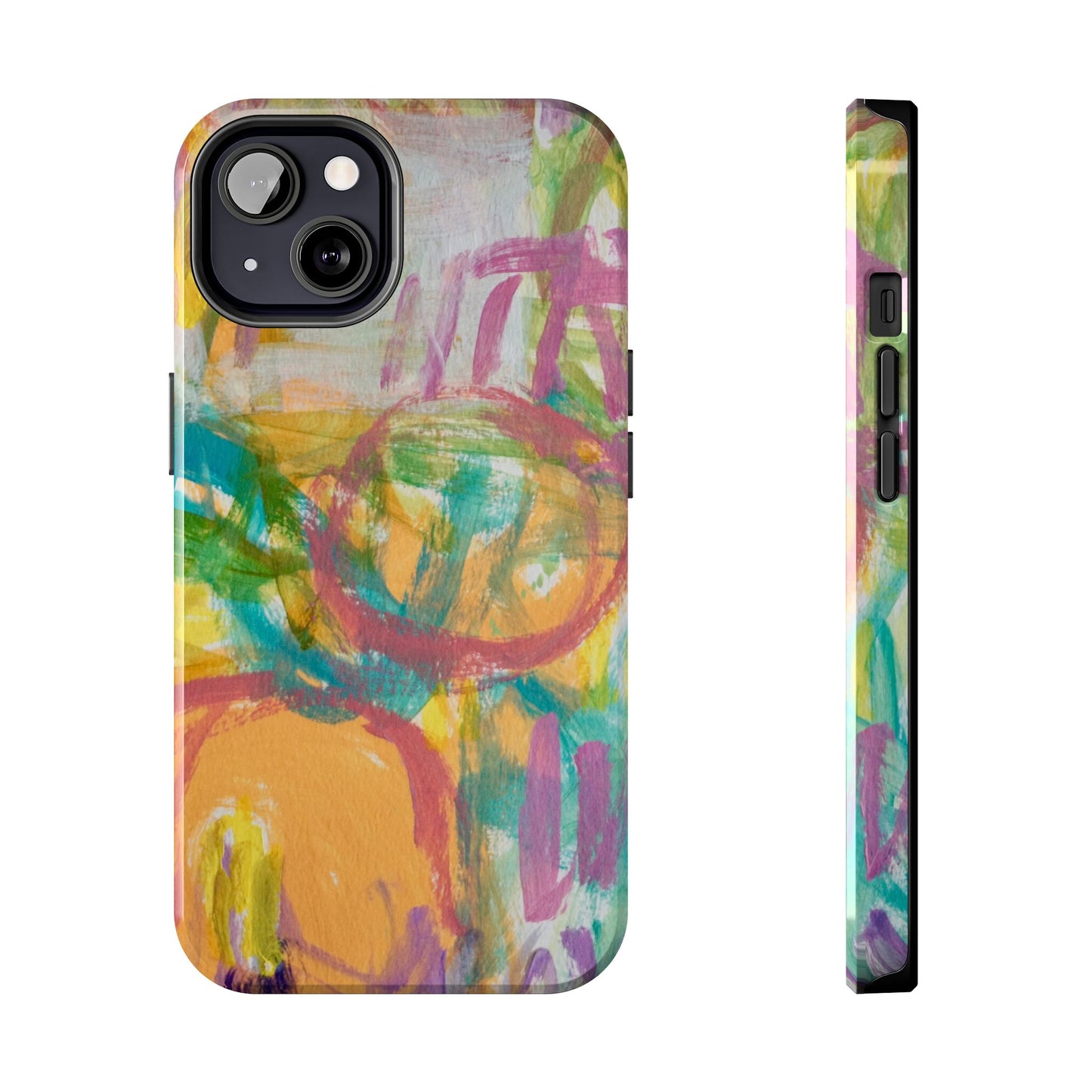 Abstract Pastel Circles Tough Phone Cases