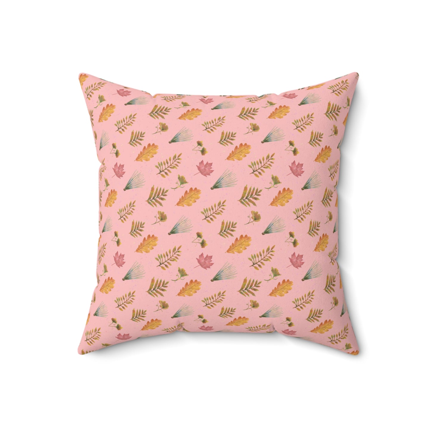 Autumn Leaves Spun Polyester Square Pillow