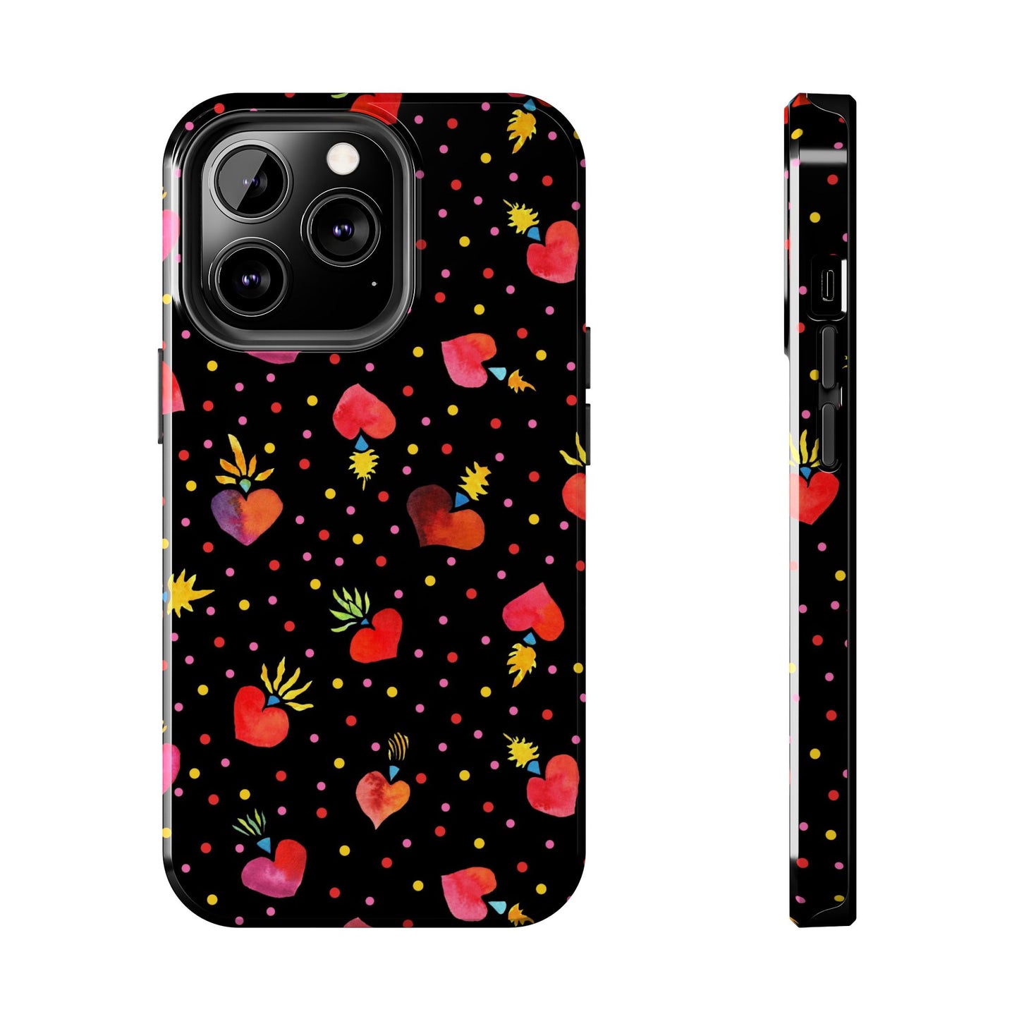 Frida Flaming Hearts Tough Phone Cases